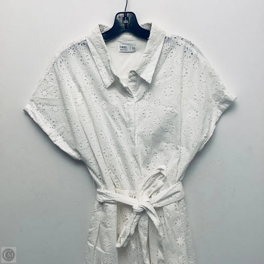 Dress Casual Short By Cme In White, Size: Xl