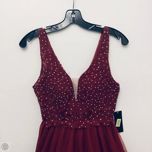 Dress Party Short By Cma In Maroon, Size: 2