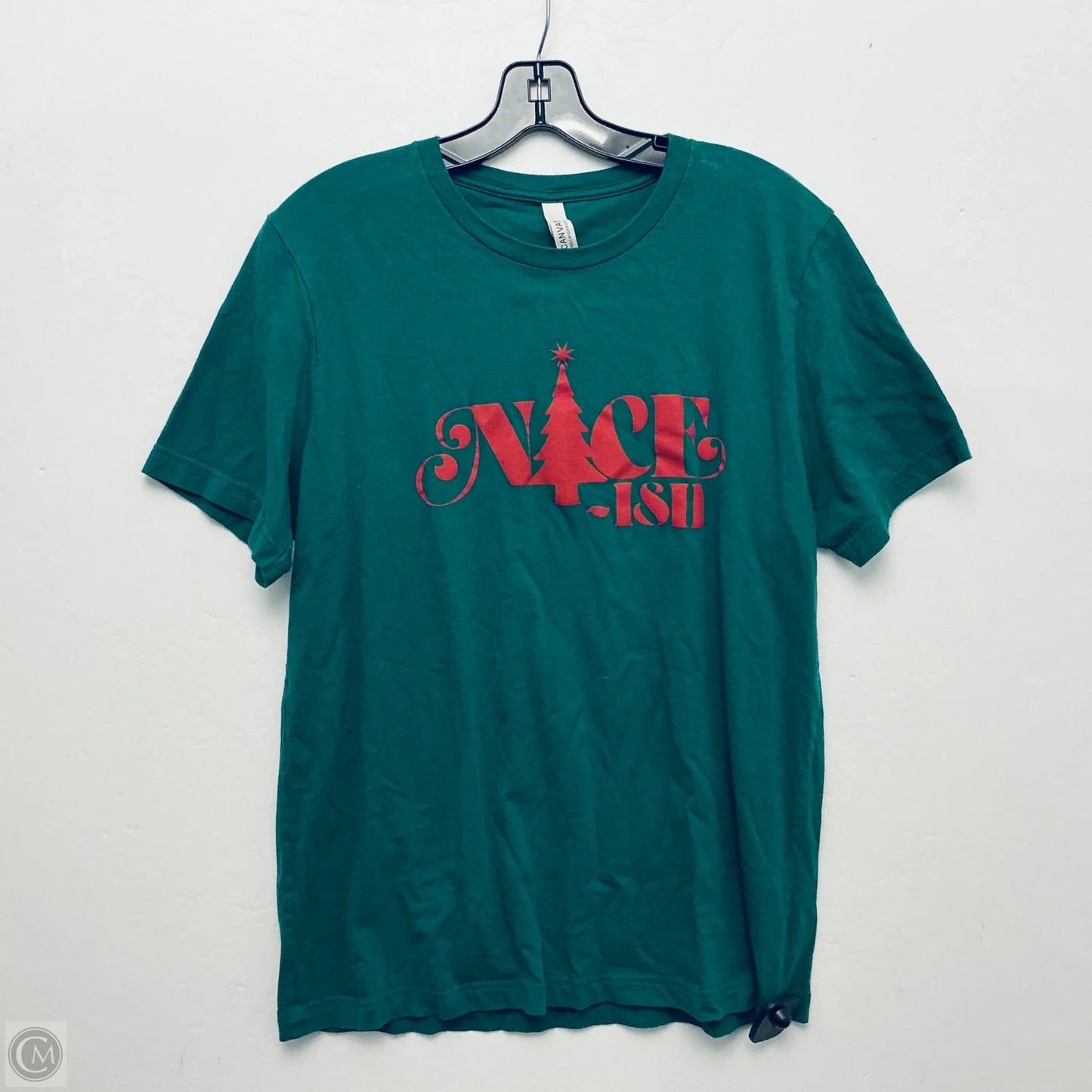 Top Short Sleeve Basic By Cme In Green, Size: L