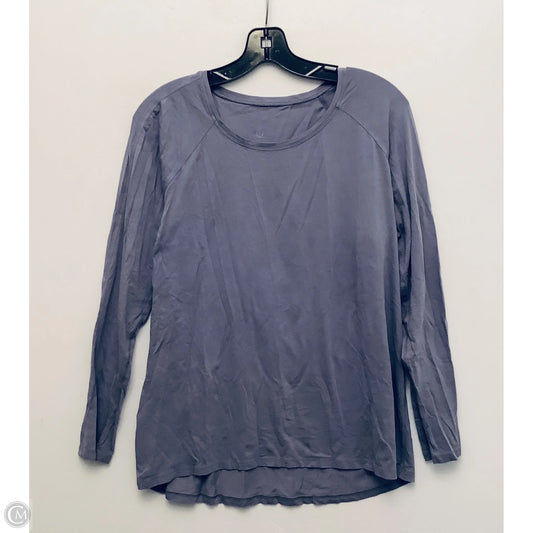 Athletic Top Long Sleeve Collar By Lululemon In Purple , Size: L