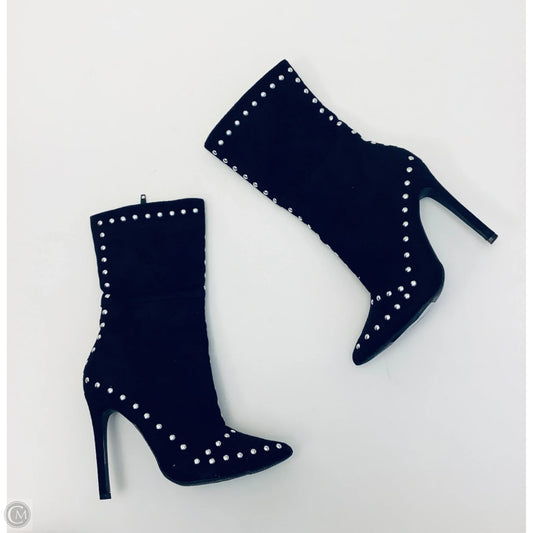 Boots Ankle Heels By Charlotte Russe In Black, Size: 6