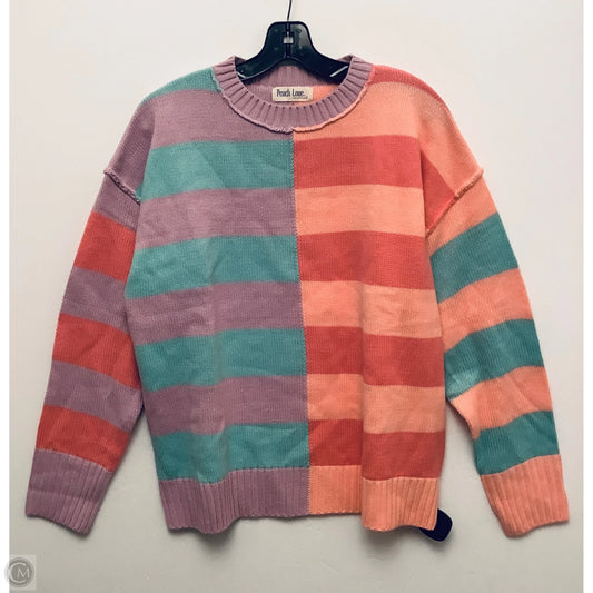 Sweater By Peach Love Cream California In Multi-colored, Size: S