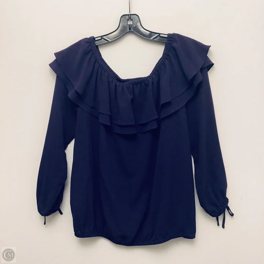 Top Long Sleeve Basic By Michael By Michael Kors In Purple, Size: S