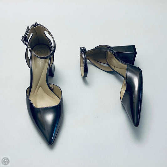 Shoes Heels Kitten By Jessica Simpson In Silver, Size: 5.5