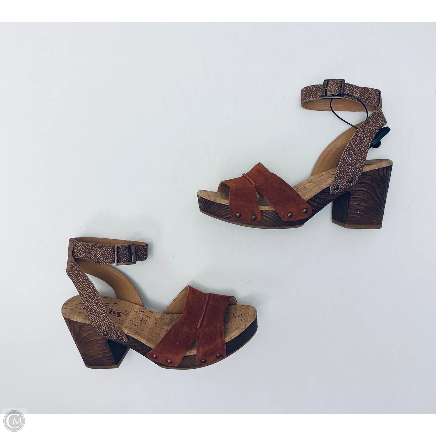 Shoes Heels Block By Korks In Orange, Size: 7