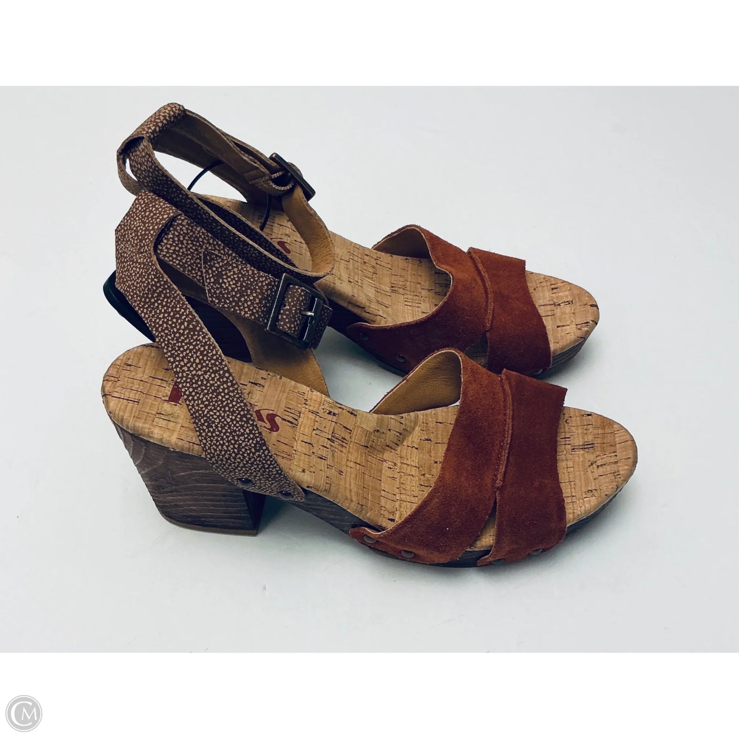 Shoes Heels Block By Korks In Orange, Size: 7