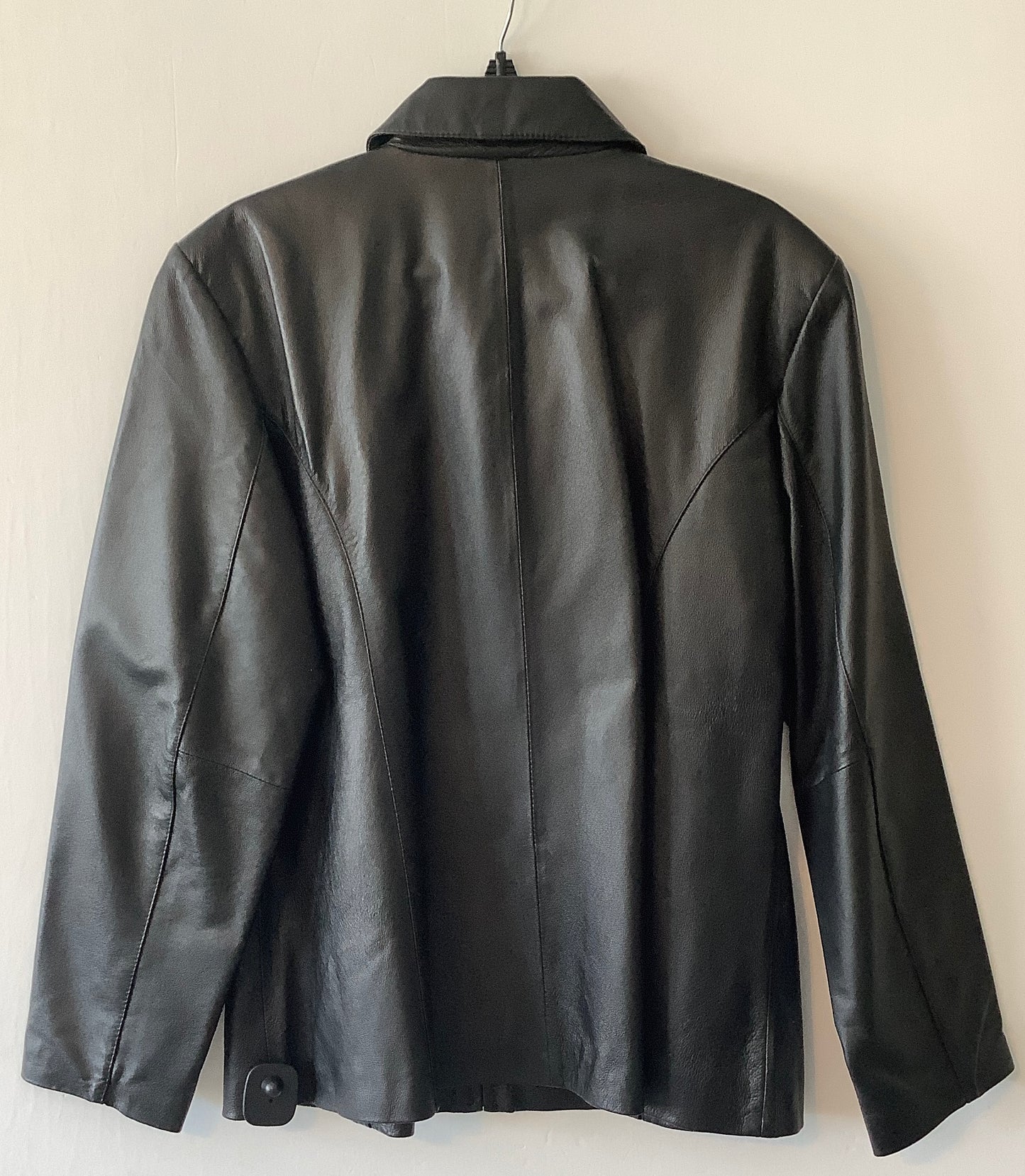 Jacket Leather By Worthington In Black, Size: Xl