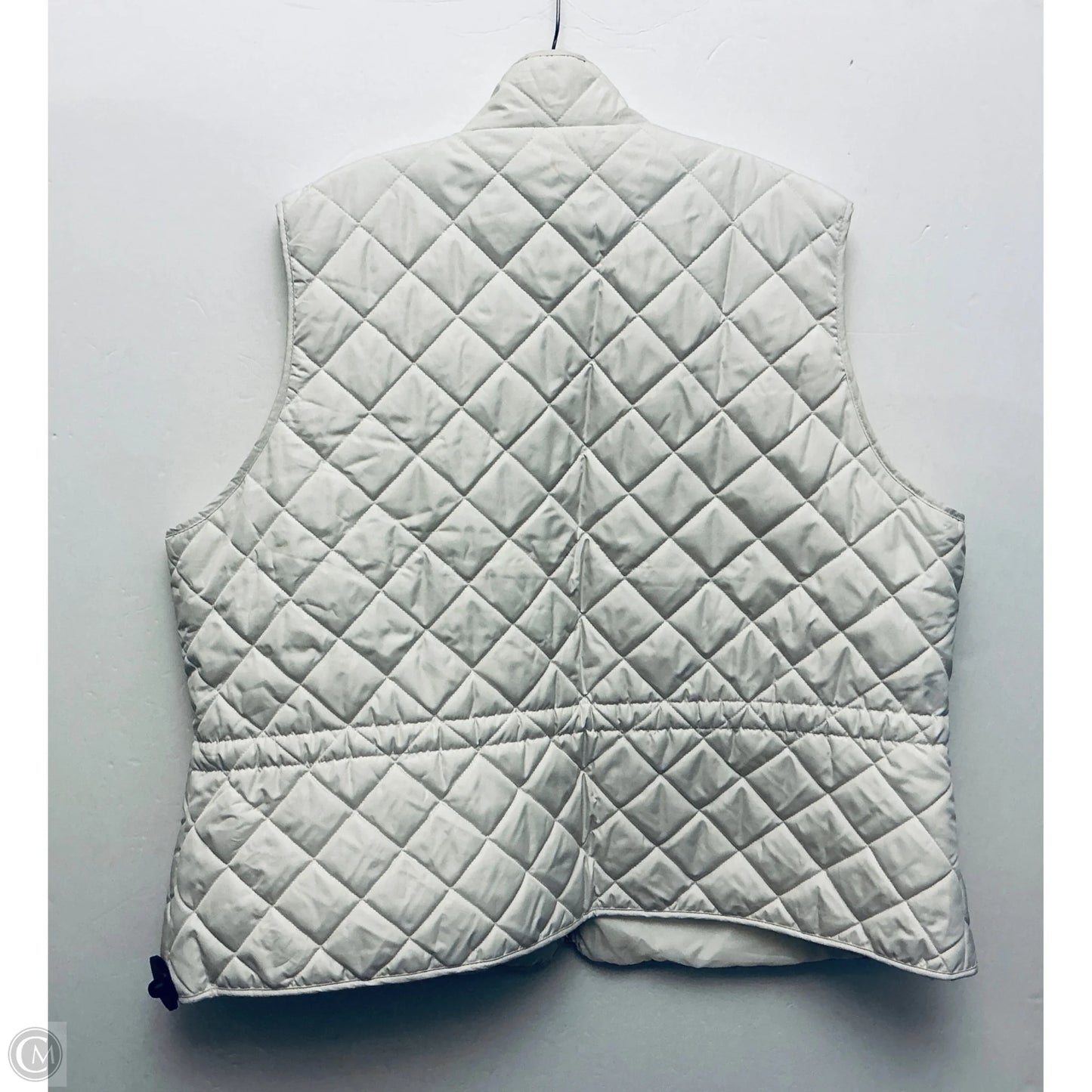 Vest Puffer & Quilted By St Johns Bay In Cream, Size: 3x