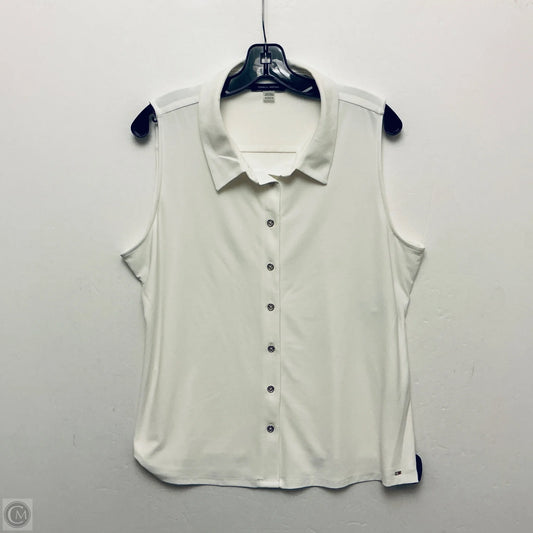 Top Sleeveless Basic By Tommy Hilfiger In White, Size: Xl