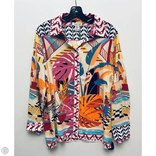 Top Long Sleeve By Rachel Zoe In Multi-colored, Size: M