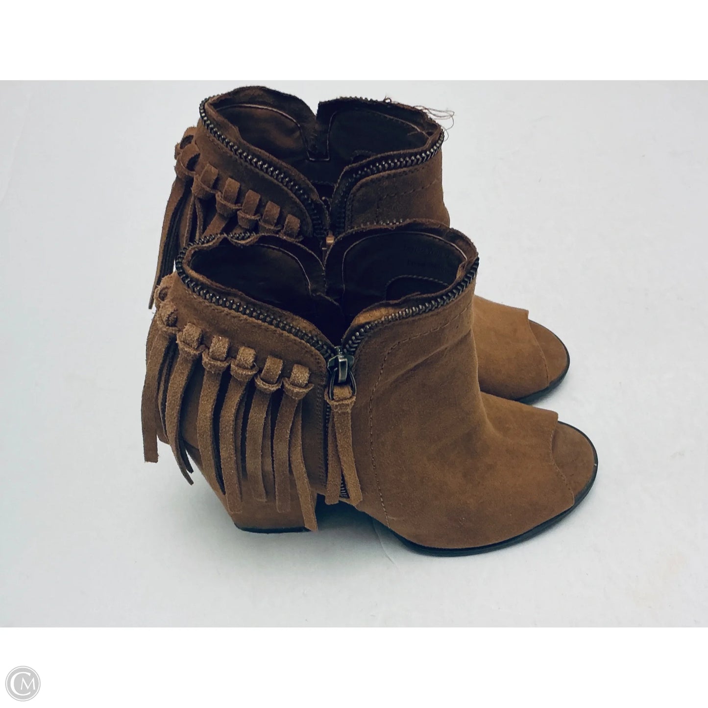 Boots Ankle Heels By Dolce Vita In Brown, Size: 7