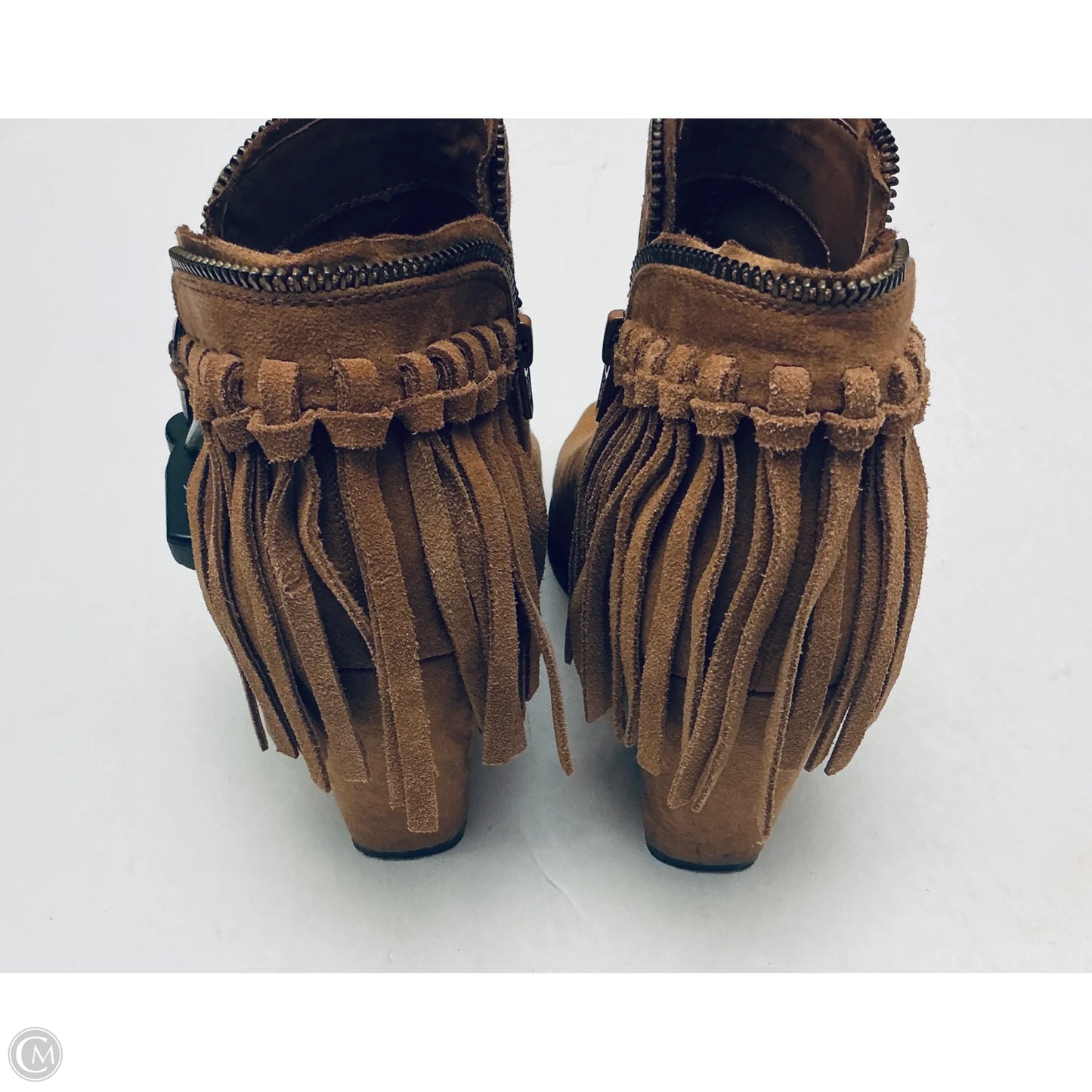 Boots Ankle Heels By Dolce Vita In Brown, Size: 7