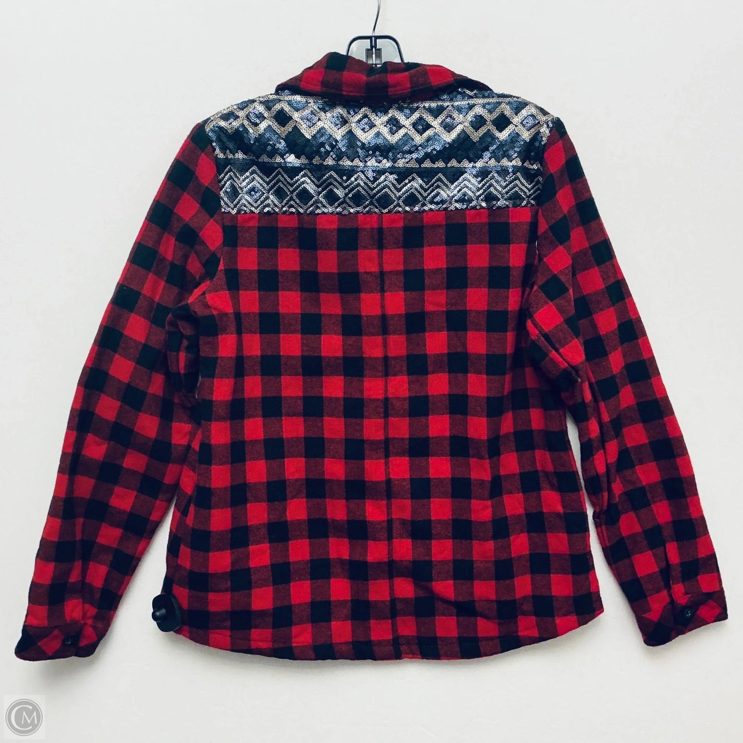 Jacket Shirt By Entro In Red, Size: S
