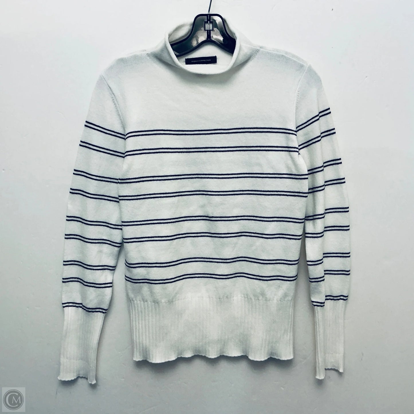 Top Long Sleeve Basic By French Connection In White, Size: M