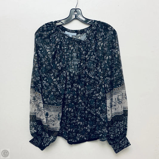 Top Long Sleeve By Antonio Melani In Black, Size: L