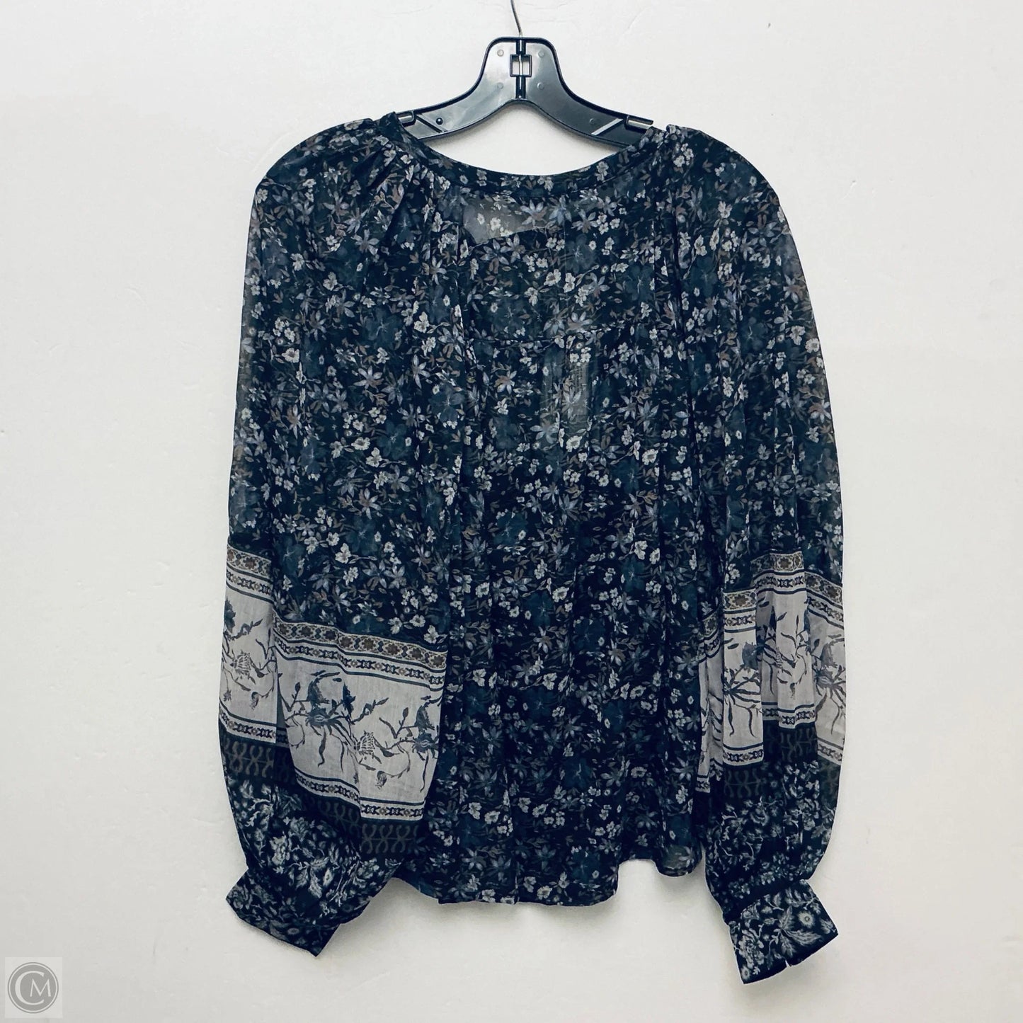 Top Long Sleeve By Antonio Melani In Black, Size: L