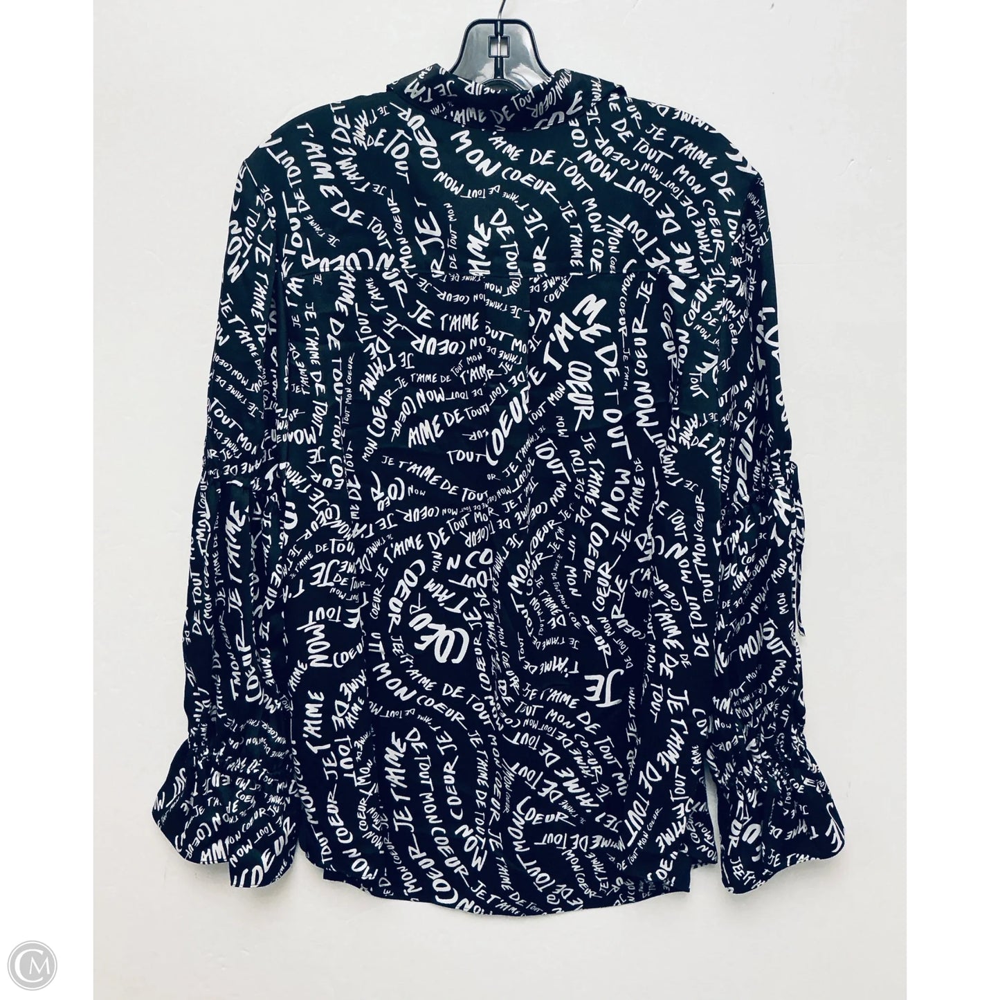 Top Long Sleeve By Cinq A Sept In Black, Size: Xl
