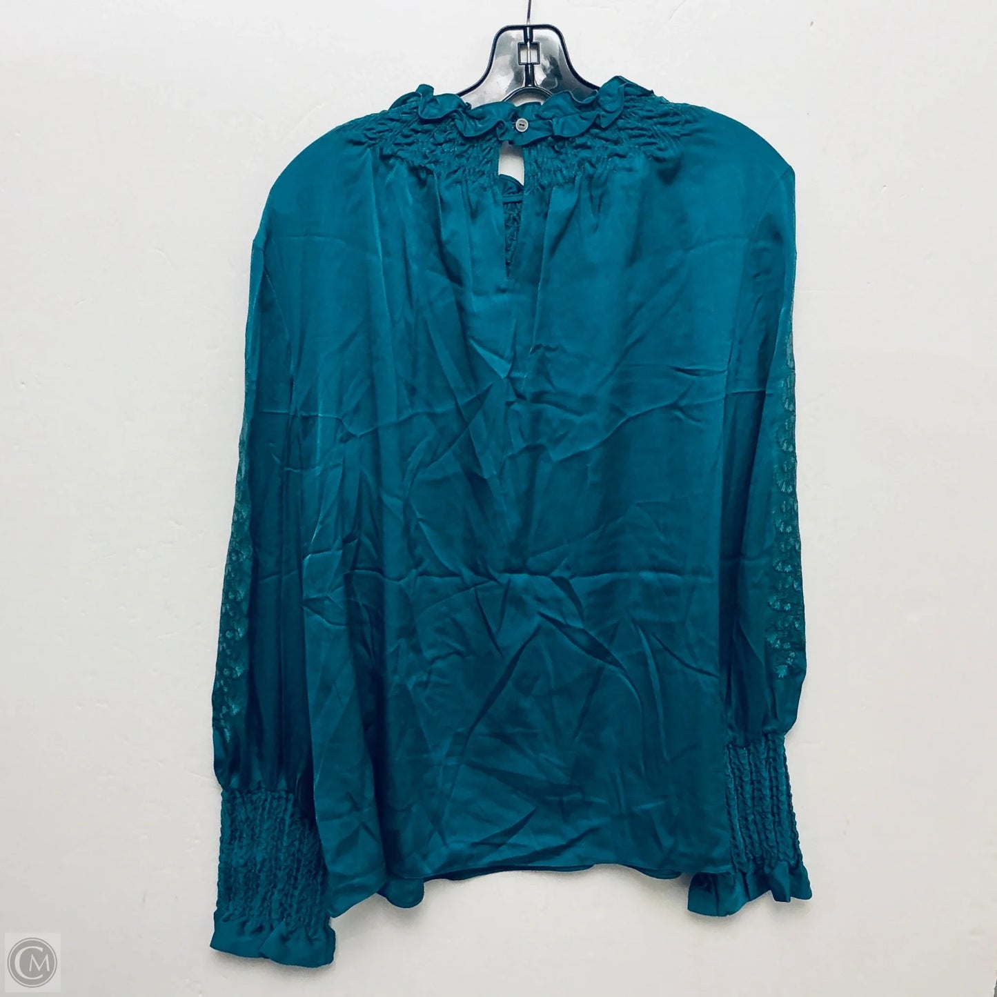 Top Long Sleeve Basic By Cme In Green, Size: Xl