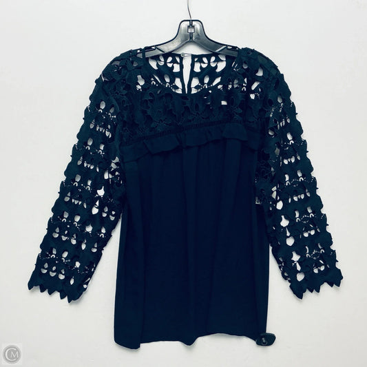 Top Long Sleeve Basic By Loft In Navy, Size: Xl