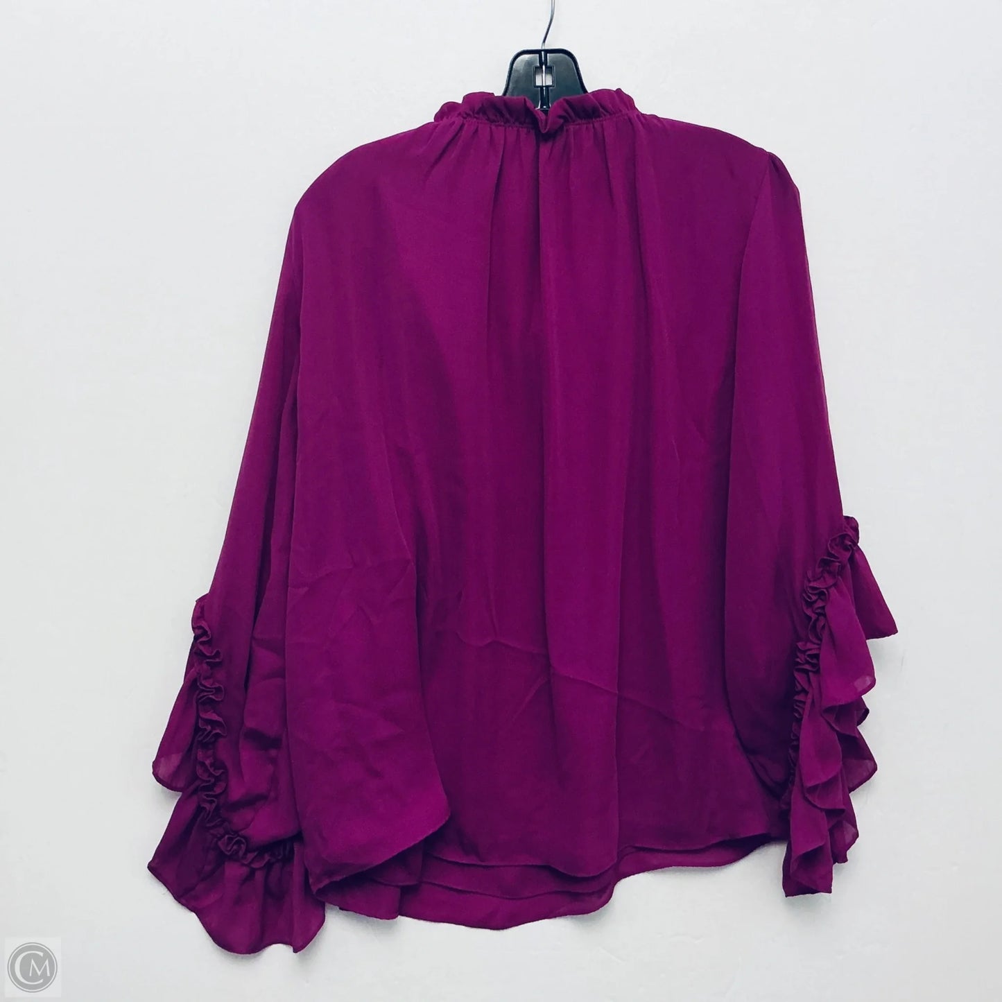 Top Long Sleeve Basic By Gianni Bini In Purple, Size: Xl