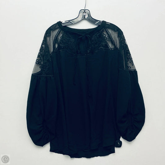 Top Long Sleeve Basic By Cme In Black, Size: 2x