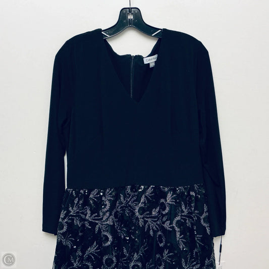 Dress Party Short By Calvin Klein In Black, Size: 14