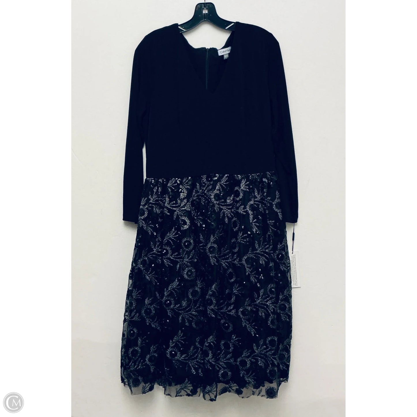 Dress Party Short By Calvin Klein In Black, Size: 14