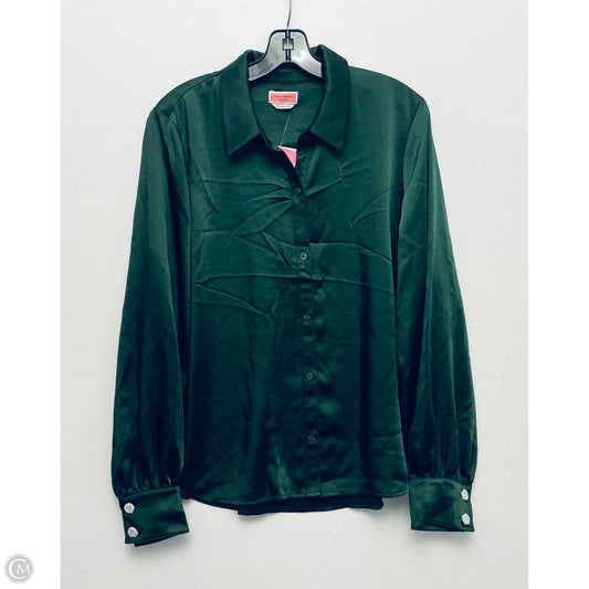 Top Long Sleeve Designer By Kate Spade In Green, Size: 14