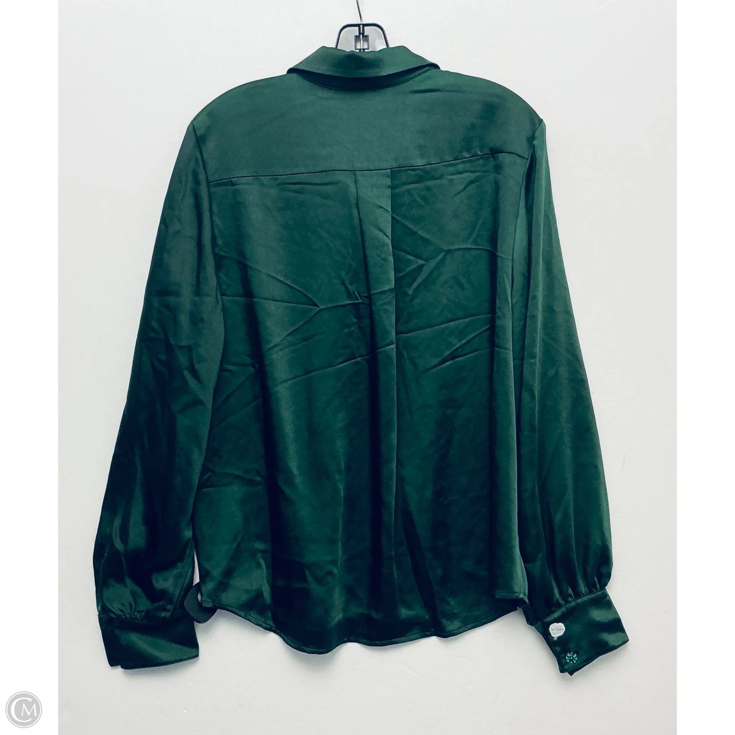 Top Long Sleeve Designer By Kate Spade In Green, Size: 14