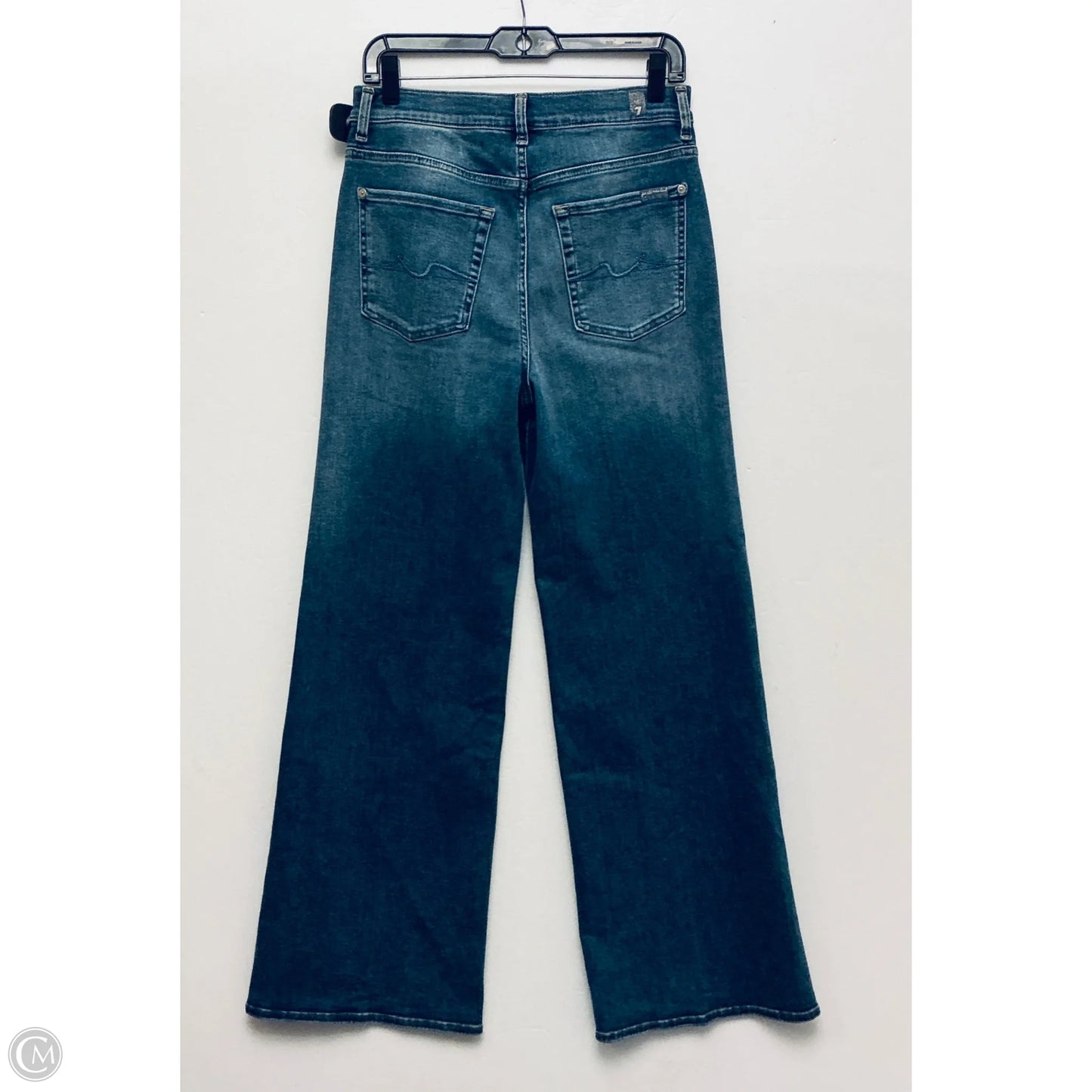 Jeans Straight By 7 For All Mankind In Blue Denim, Size: 8