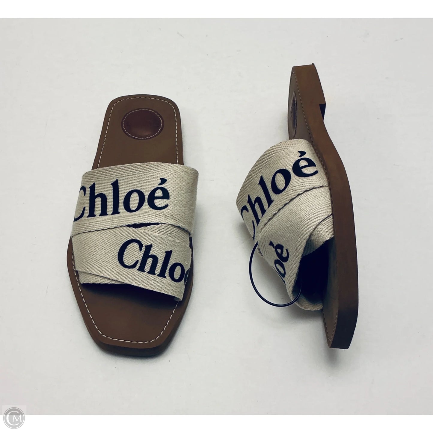 Sandals Luxury Designer By Chloe In Brown, Size: 8.5