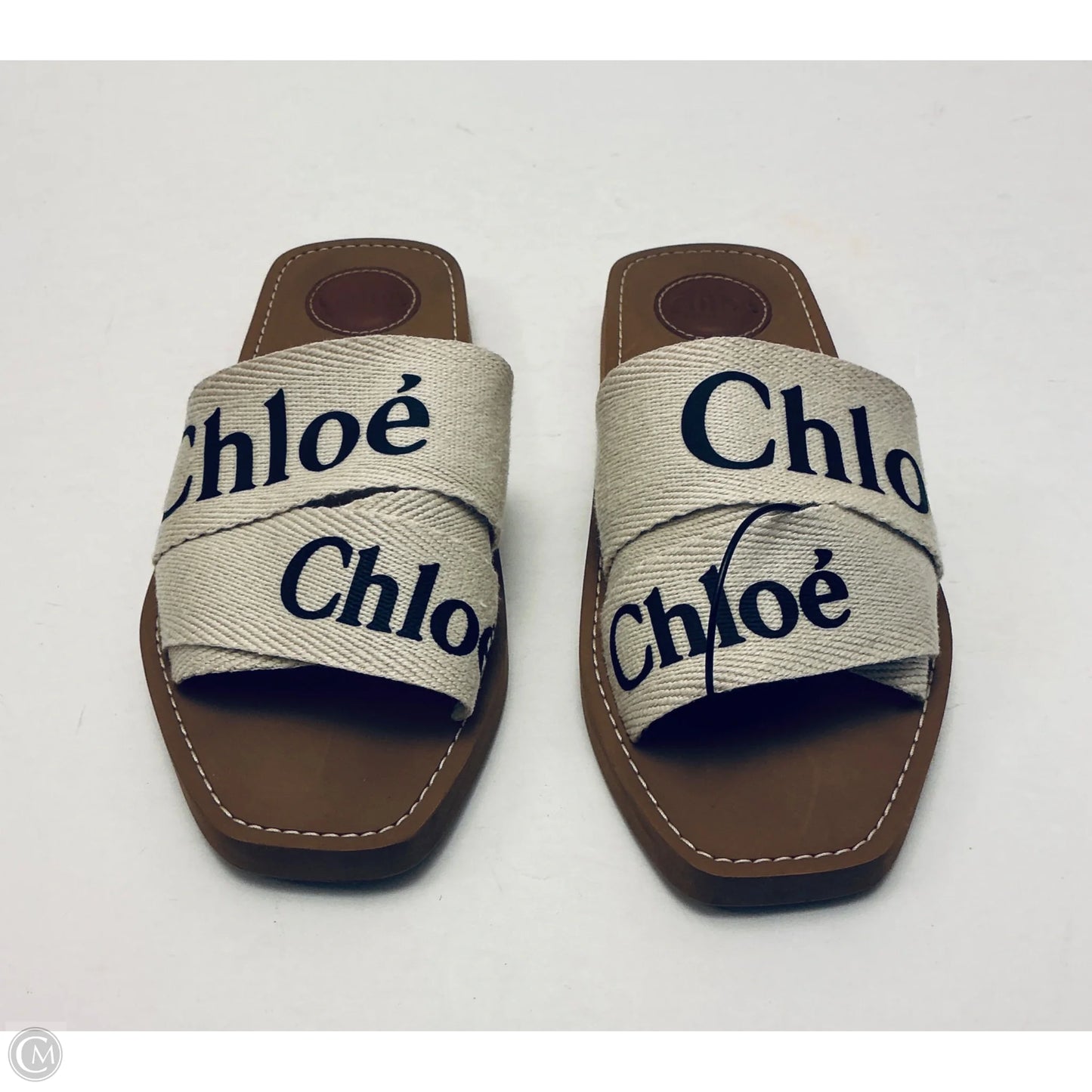 Sandals Luxury Designer By Chloe In Brown, Size: 8.5