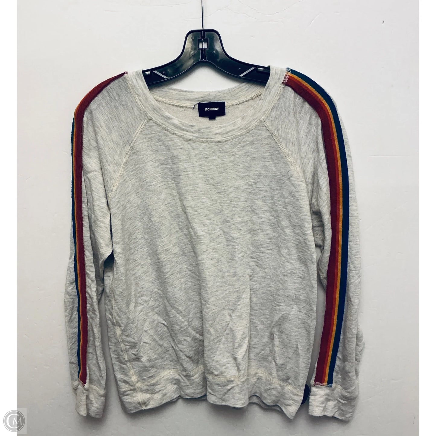 Top Long Sleeve Basic By Monrow In Grey, Size: S