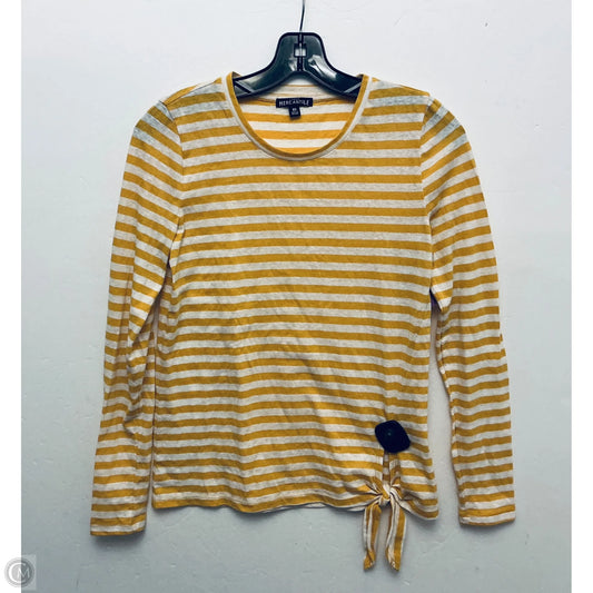 Top Long Sleeve Basic By J. Crew In Yellow, Size: Xs