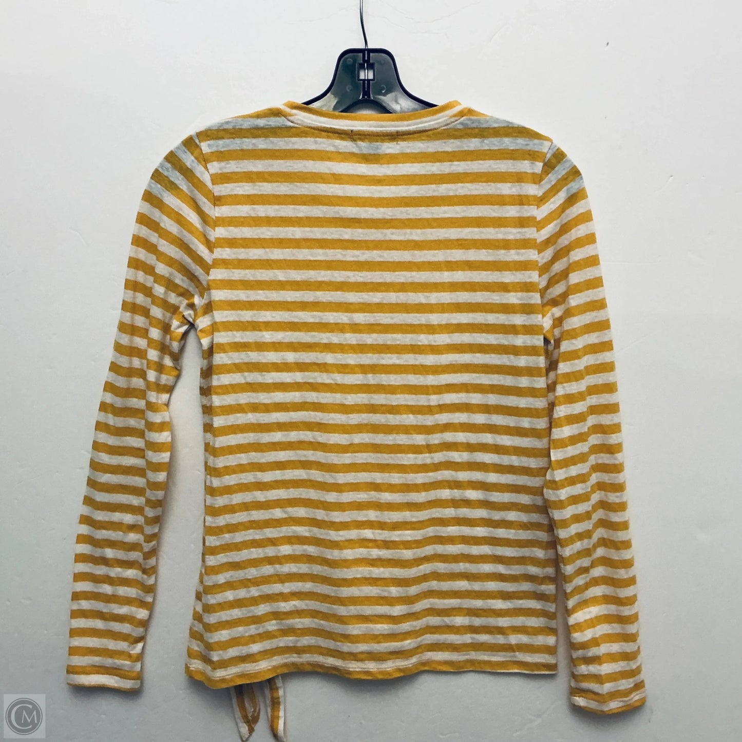 Top Long Sleeve Basic By J. Crew In Yellow, Size: Xs