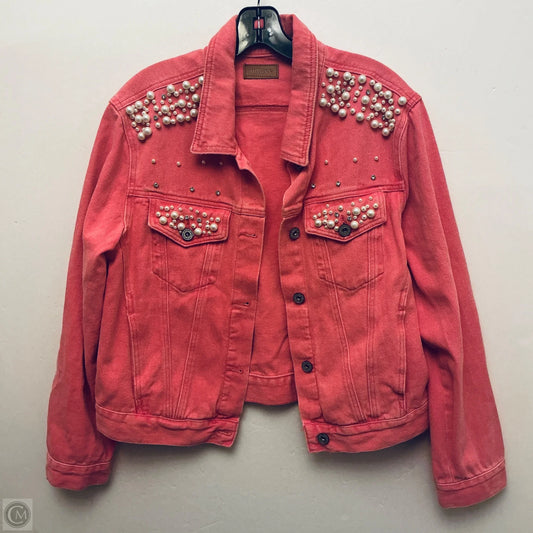 Jacket Denim By Umgee In Pink, Size: M