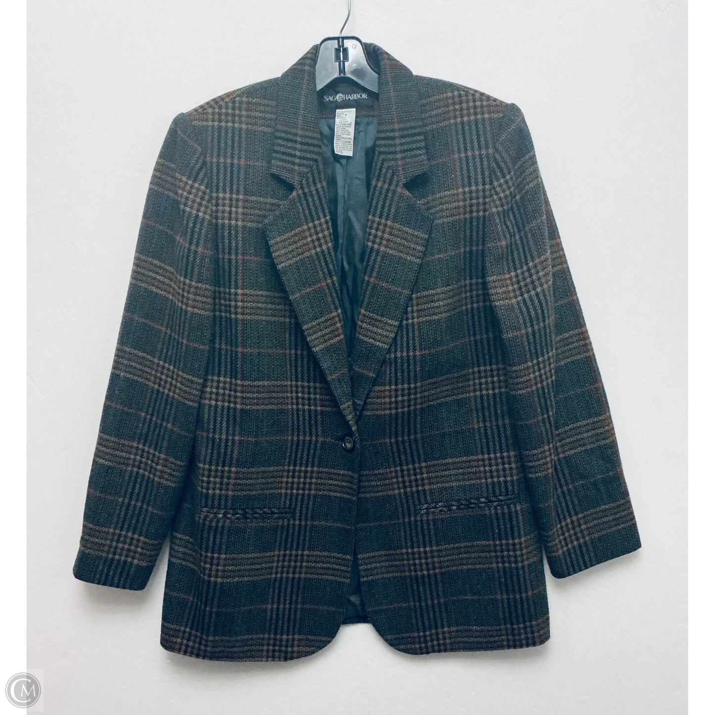 Blazer By Sag Harbor In Green, Size: 8