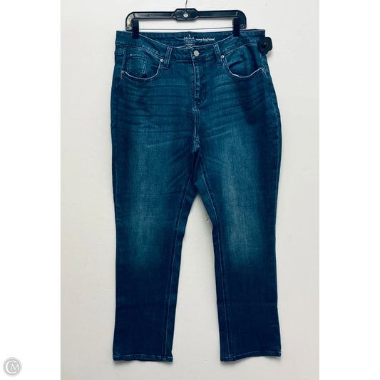 Jeans Straight By Soho Apparel In Blue Denim, Size: 16