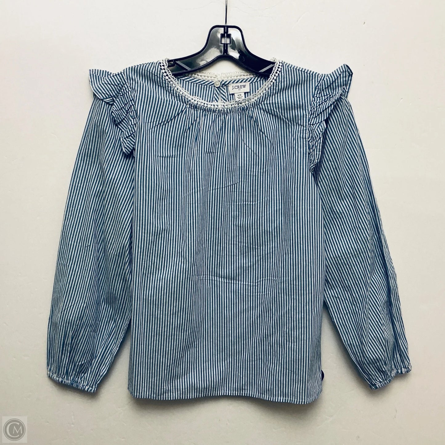 Top Long Sleeve By J. Crew In Blue, Size: Xs