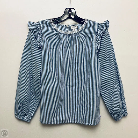 Top Long Sleeve By J. Crew In Blue, Size: Xs