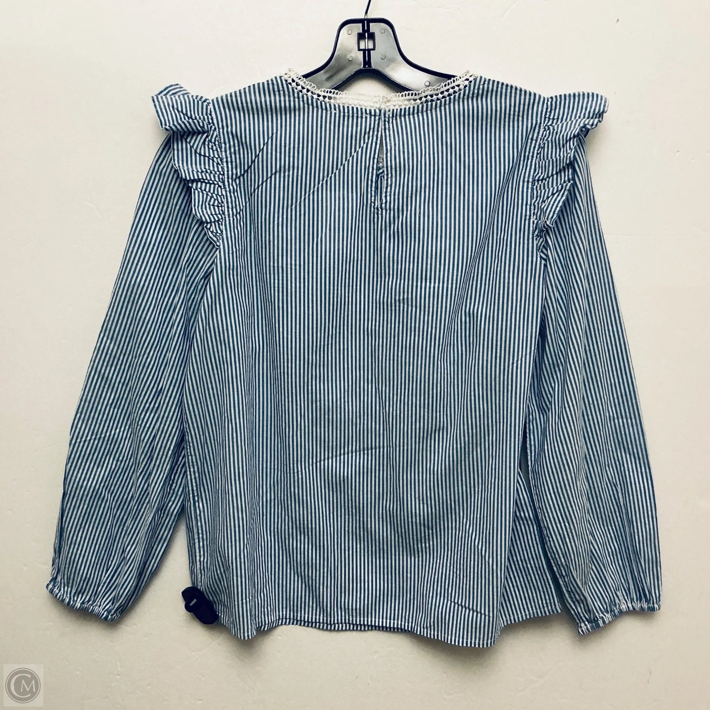 Top Long Sleeve By J. Crew In Blue, Size: Xs