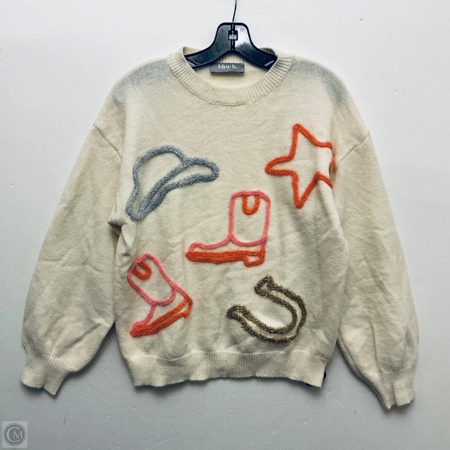 Sweater By Blue B In Cream, Size: S