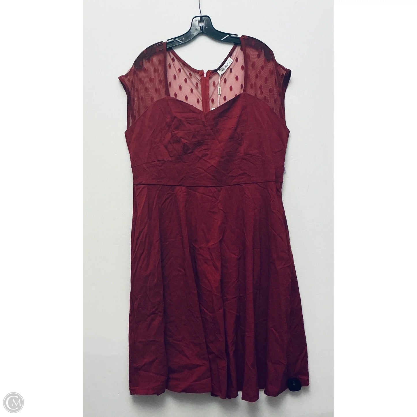 Dress Casual Short By Cmb In Red, Size: 22