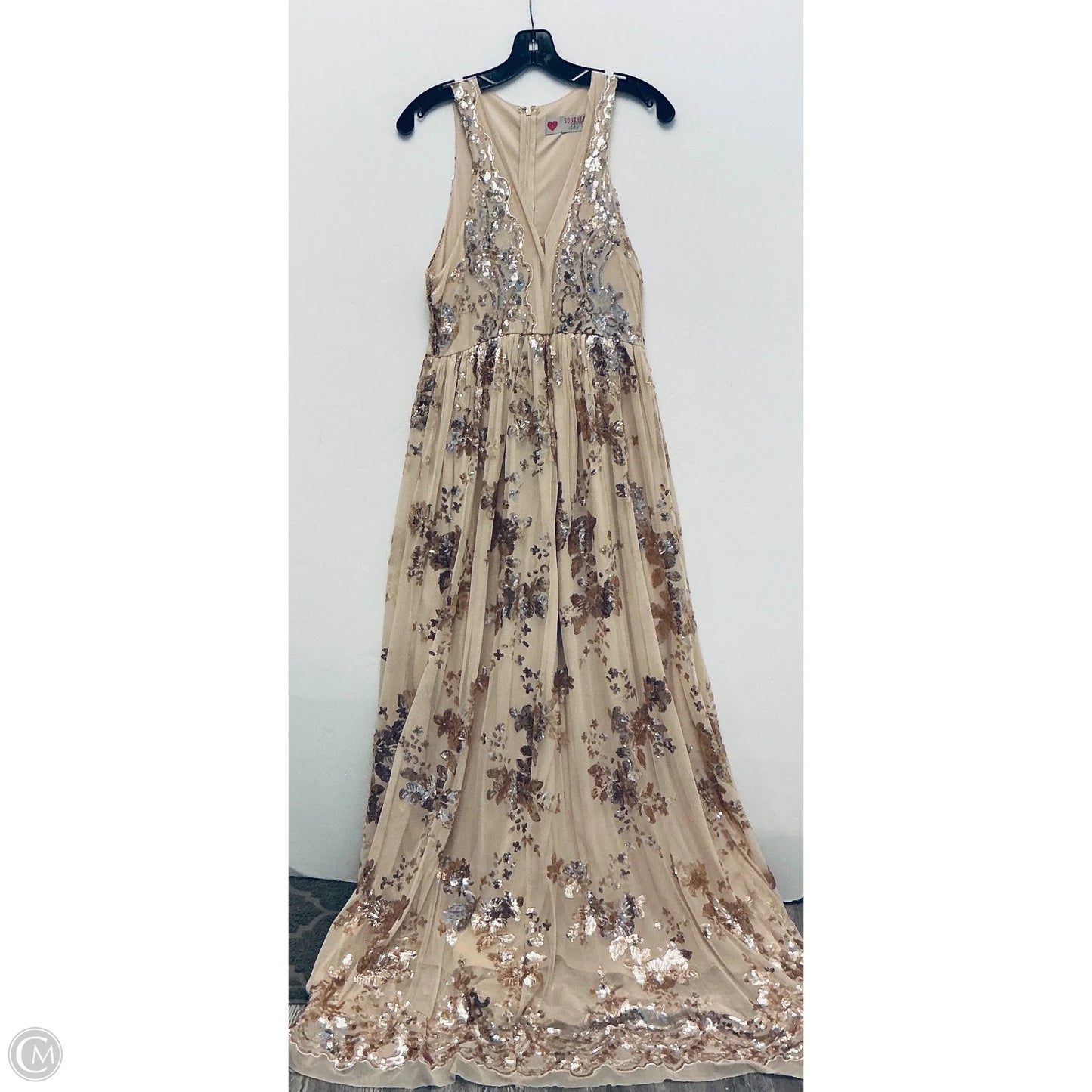Dress Casual Maxi By Cmc In Brown, Size: S