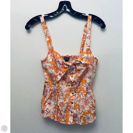 Top Sleeveless By J. Crew In Orange, Size: M