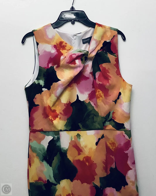Dress Casual Midi By Donna Ricco In Multi-colored, Size: 12