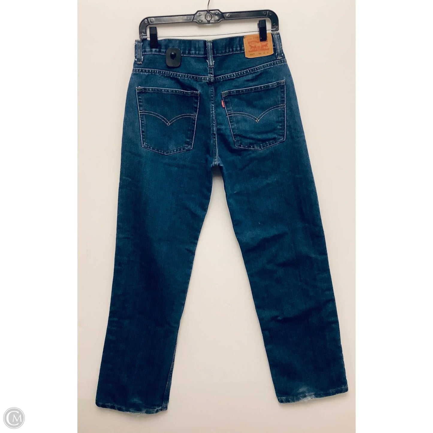 Jeans Straight By Levis In Blue Denim, Size: 10