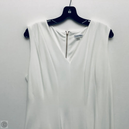 Dress Casual Maxi By Calvin Klein In White, Size: 16
