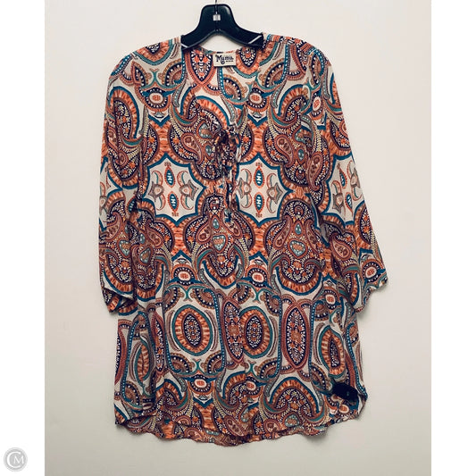 Top Long Sleeve By Mumu In Multi-colored, Size: M