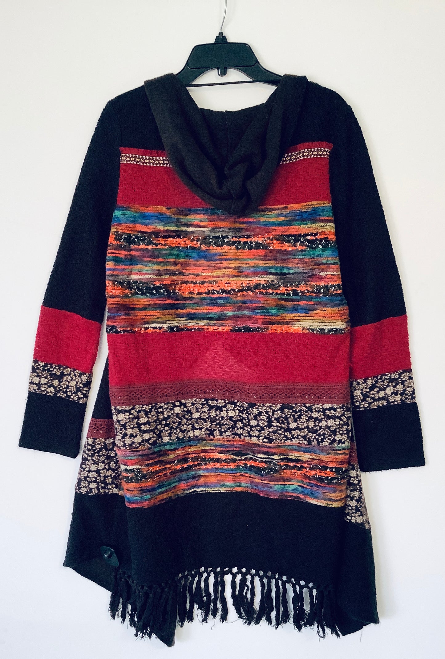 Sweater Cardigan By Miss Me In Multi-colored, Size: M